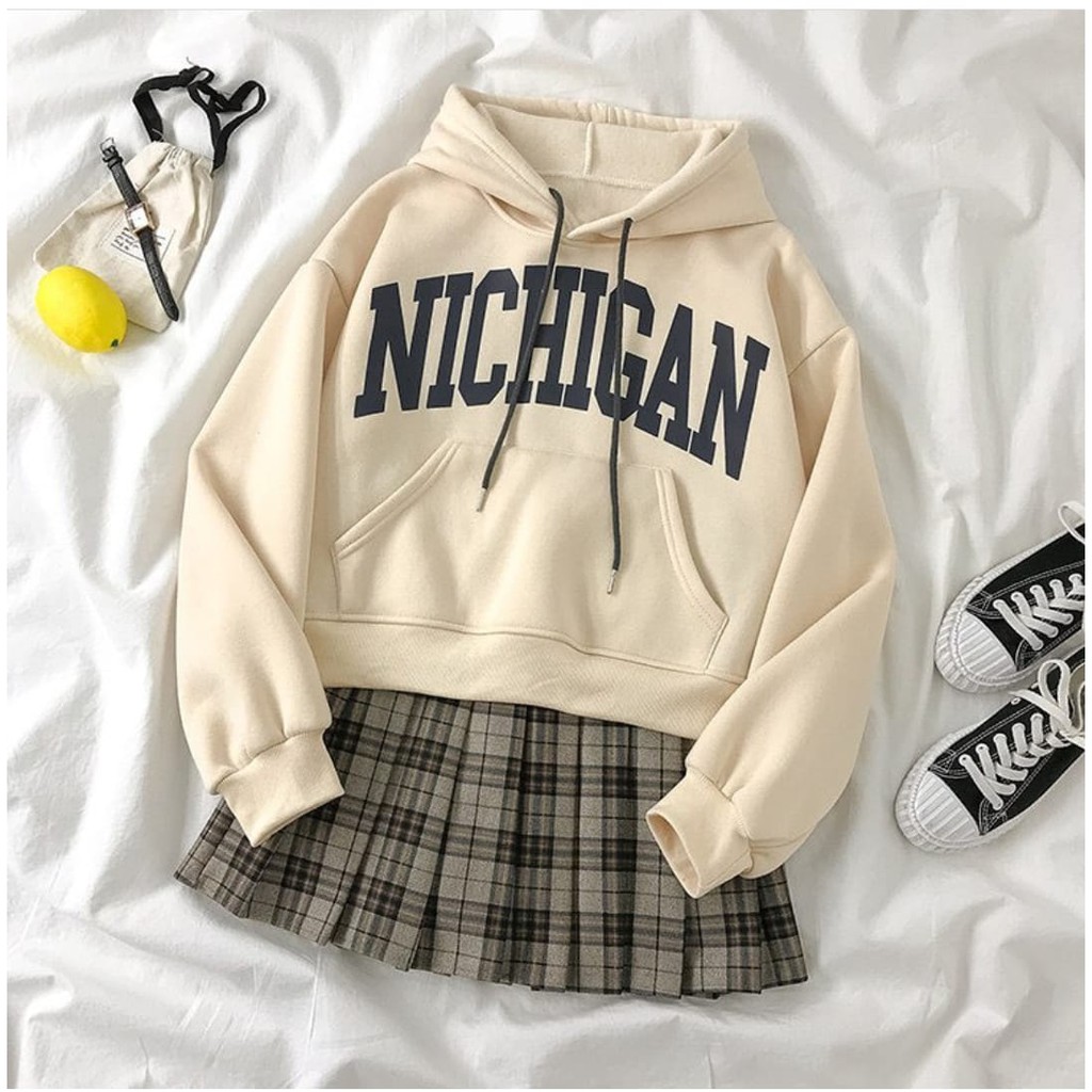 Sweater hoodie wanita NICHIGAN HOODIE OVERSIZE sweater wanita terbaru