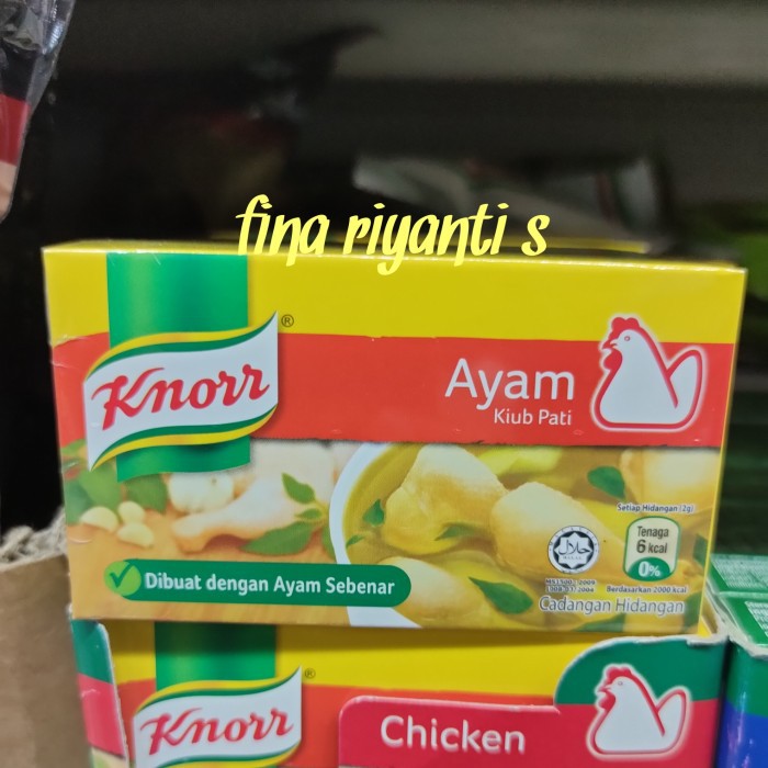 

New Arrival - Knorr Ayam Kiub Pati Chicken Cubes 6'S