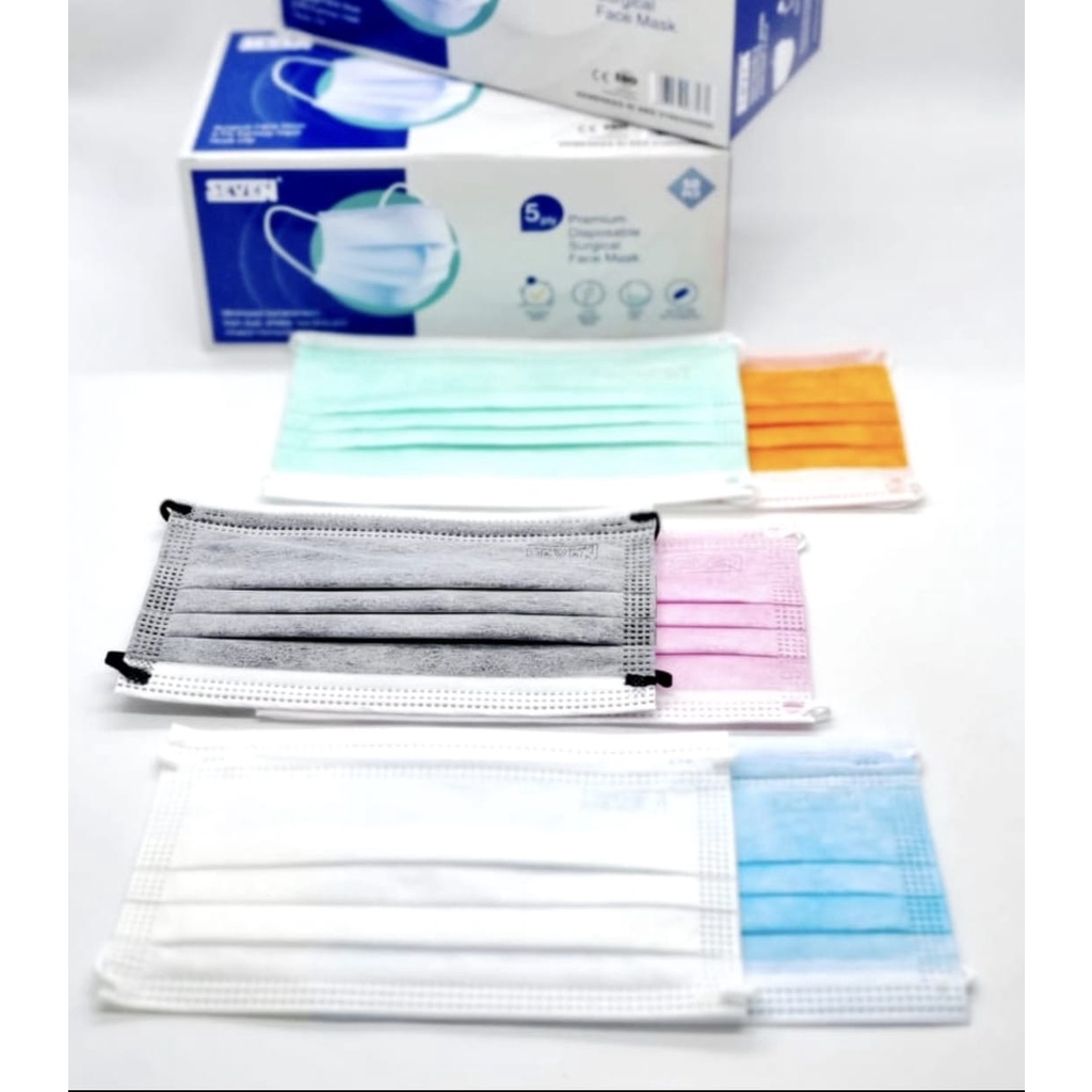 Hipnop Masker Seven/masker medis 5ply/masker medical 5 ply / kemenkes