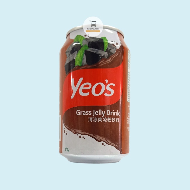 [1ctn] Yeos Drink Grass Jelly Kaleng 300ml Cincau Yeo's