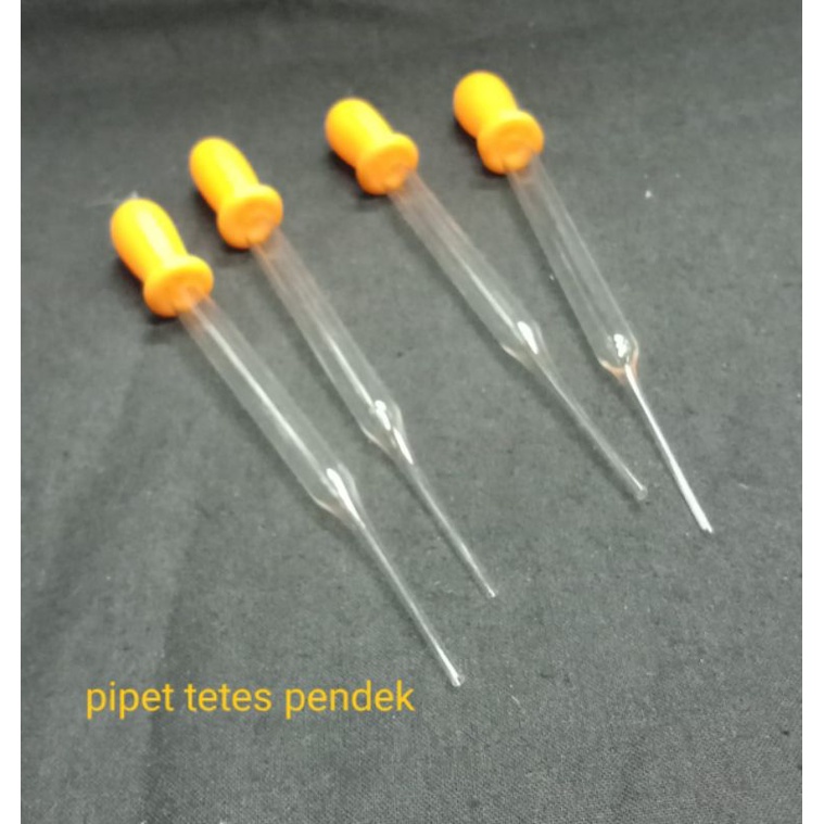 Per Box - Pipet Tetes Pendek  Dot Kuning isi 100/Box