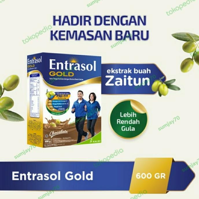 

BAYAR DITEMPAT Entrasol Gold coklat 600gr