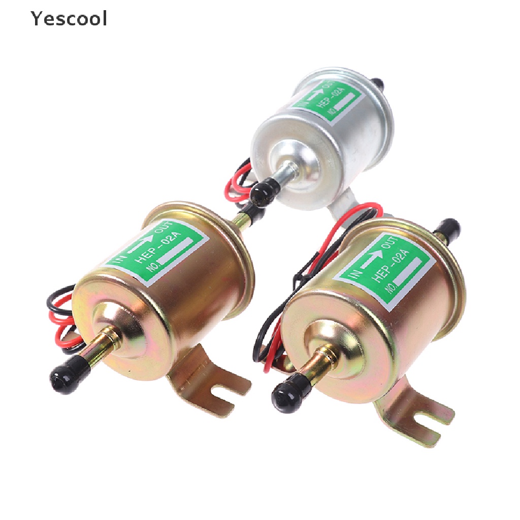 Yescool HEP-02A 12V 24V Pompa Bensin Diesel Elektrik Universal Untuk Motor