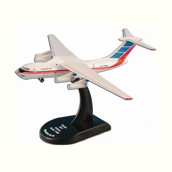 Diecast Pesawat Postage Stamp Planes 1/300 ILYUSHIN IL-76 "CUBANA"