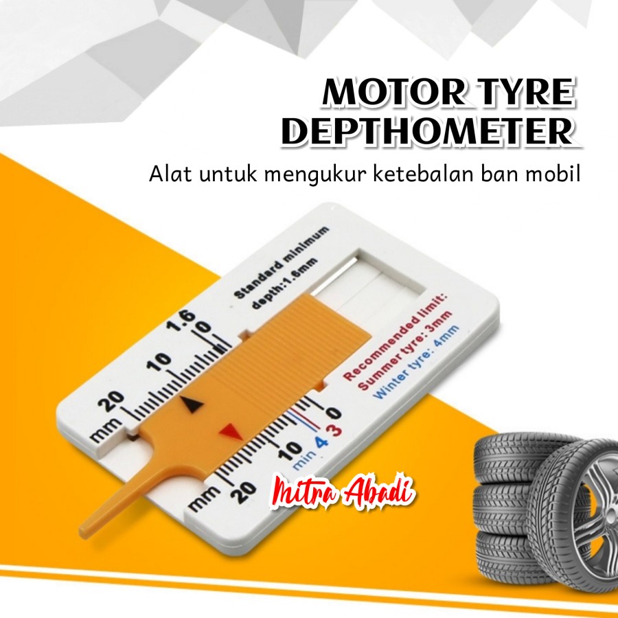 Tyre Dephtometer / Penggaris Pola Ban Indicator 0-20 mm