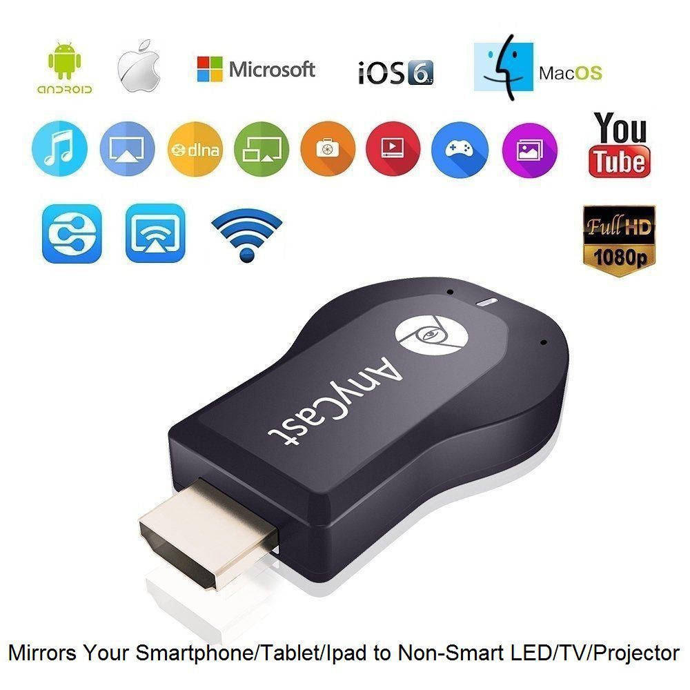 HDMI DONGLE ANYCAST EZCAST MIRACAST DONGLE WIFI DISPLAY RECEIVER WIRELESS DARI HP LAPTOP KE TV KEREN