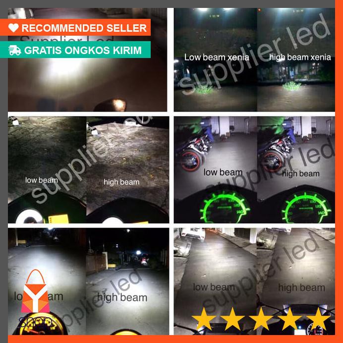 BIG SALE  lampu led motor 6 sisi RTD - Putih