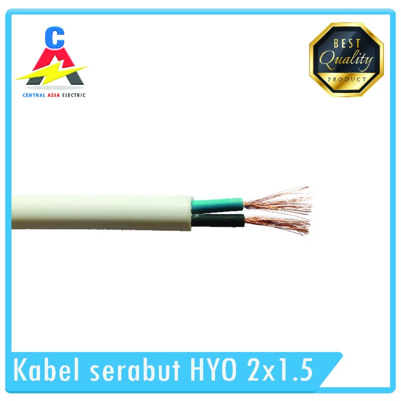 Kabel Listrik Serabut HYO 2 x 1.5 (Per Meter)