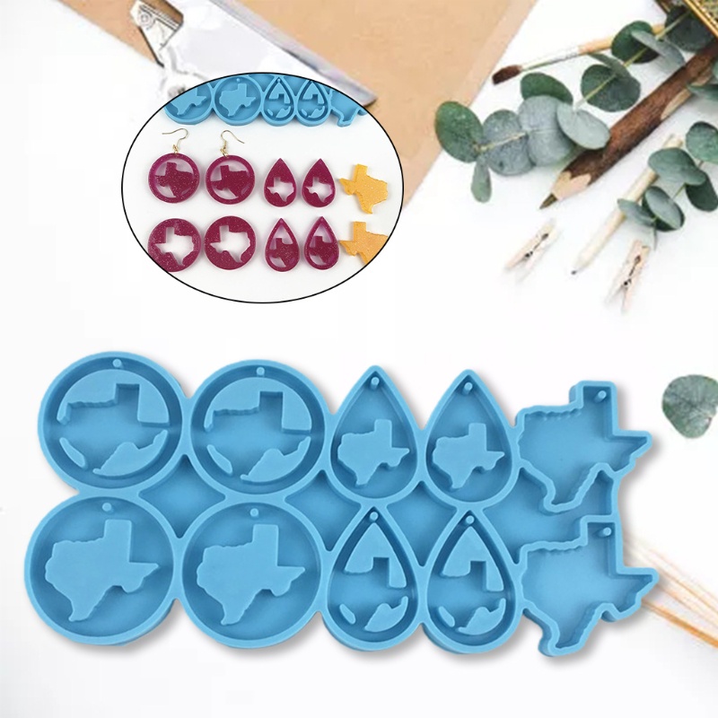 SIY  Earrings Epoxy Resin Mold Ear Studs Dangle Casting Silicone Mould DIY Crafts Jewelry Pendants Casting Tool