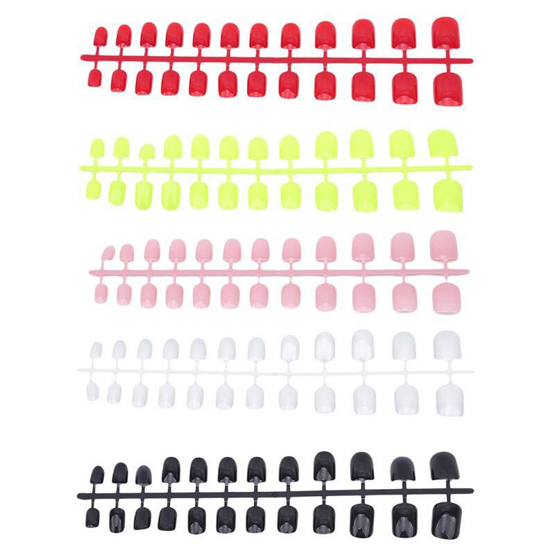 KUKU PALSU SQUARE ROUND PENDEK 24 PCS STYLE CASUAL / FAKE NAIL / NIKAH / WEDDING / KUKU CANTIK