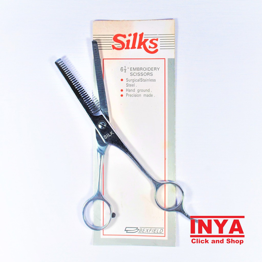 GUNTING SASAK RAMBUT SILKS EMBROIDERY SCISSORS - THINNING SHEARS