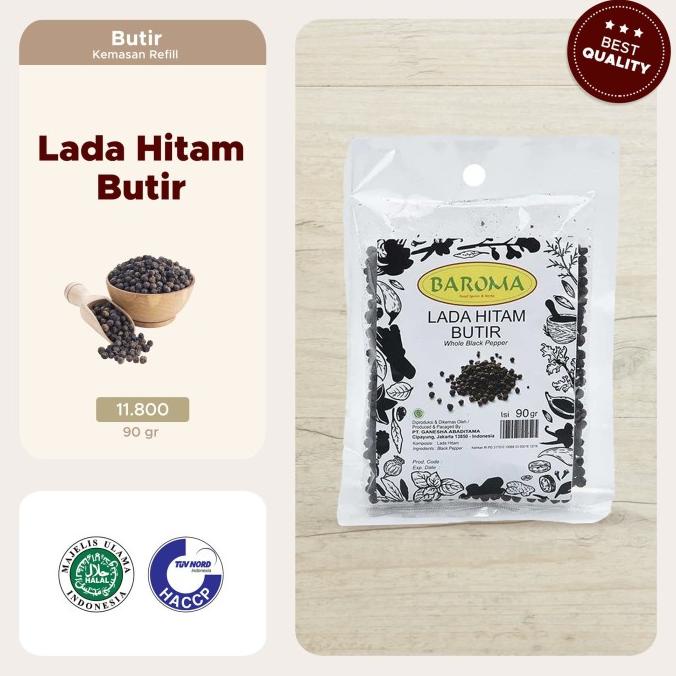 

bumbu Baroma Lada Hitam Butir Bumbu Masak [90 g] Refill