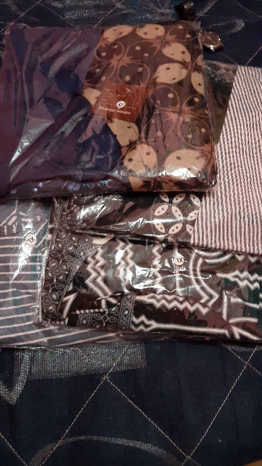 Tey-17 Batik Wanita Asj Sa Hrb026 Kenongo Kemeja Tosca Pendek