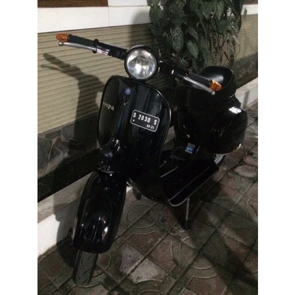 Nopol Magnet Putih Vespa PX Modern Matic Excell Sprint Smallframe