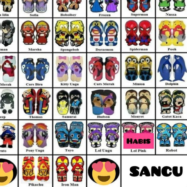 

TERLARIS SANCU dan BONCU (min.pembelian 5 pcs),size dan karakter tulis di catatan. ,,,,