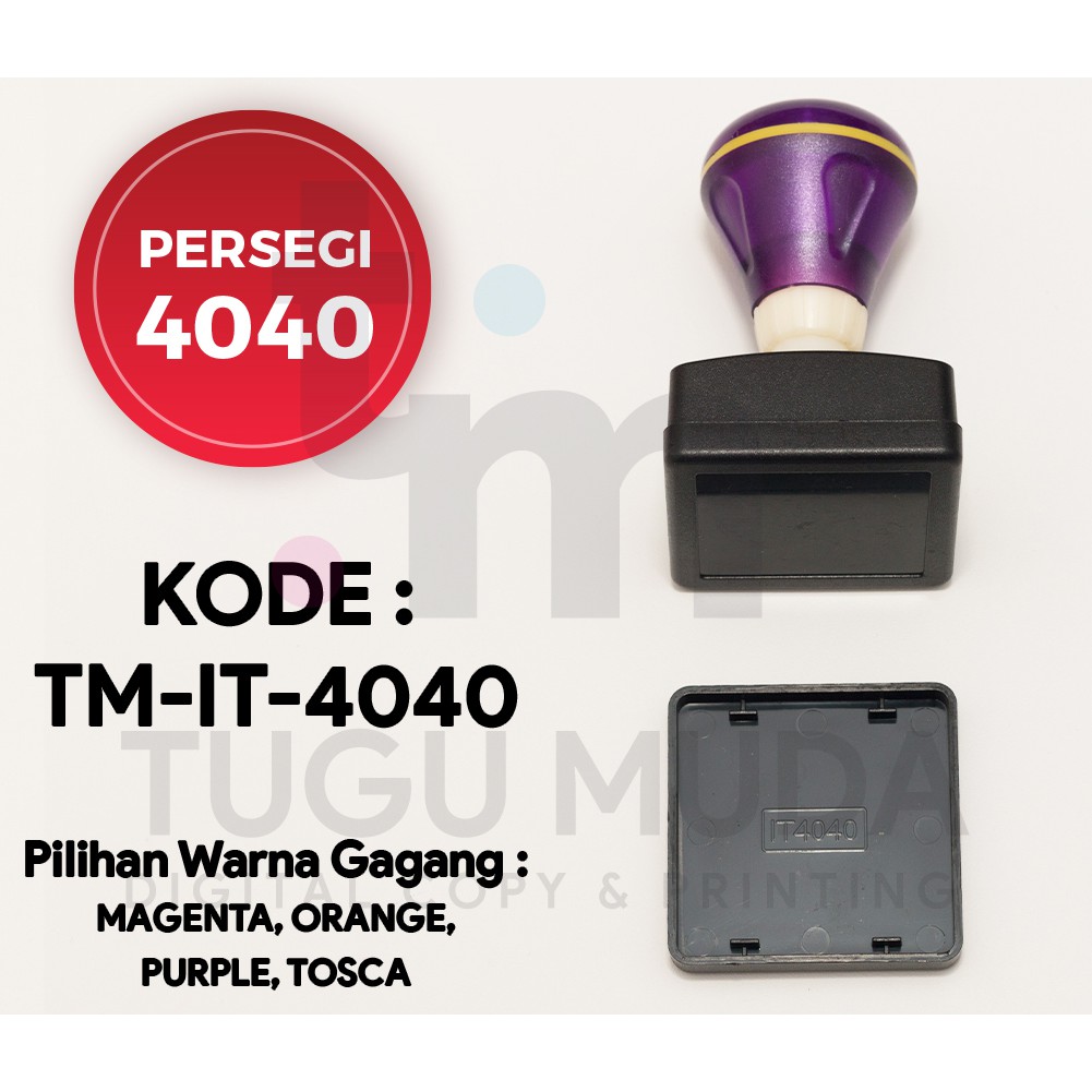 

GROSIR Gagang Stempel Flash Stamp PERSEGI 4040 (40x40mm) -TM-IT-4040