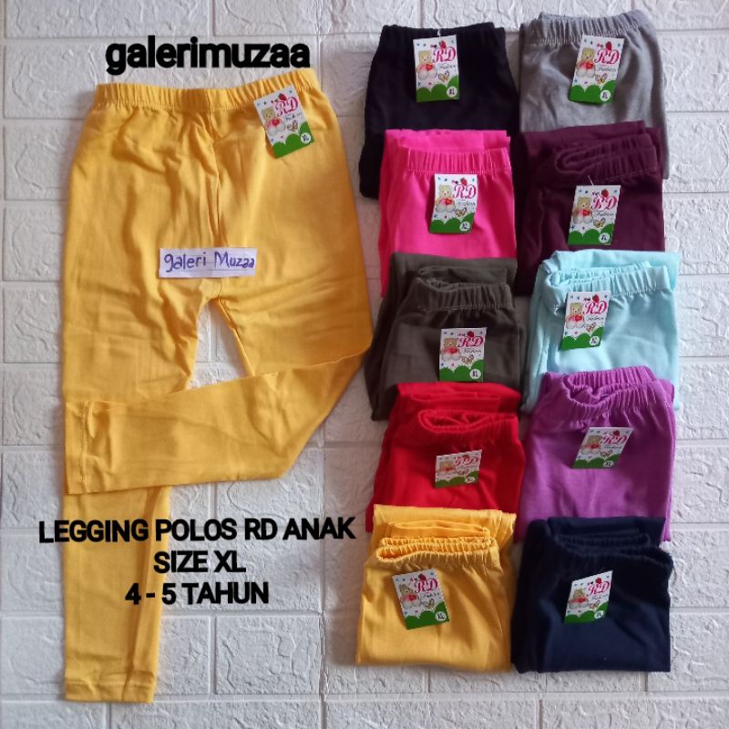 LEGGING POLOS ANAK RD SIZE XL ( 4 - 6 TAHUN )