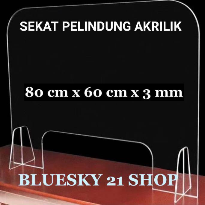 

argaa..Diiskon!! PARTISI / SEKAT / PEMBATAS MEJA AKRILIK DENGAN LUBANG UKURAN 80 x 60 GROSIRG4H06