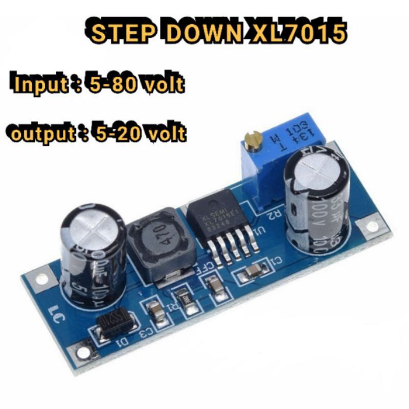 Step Down XL7015 in 5-80v to 5-20v DC Converter Voltase step down dc xl 7015