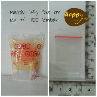 Jual Plastik Klip 3x5 cm | Shopee Indonesia