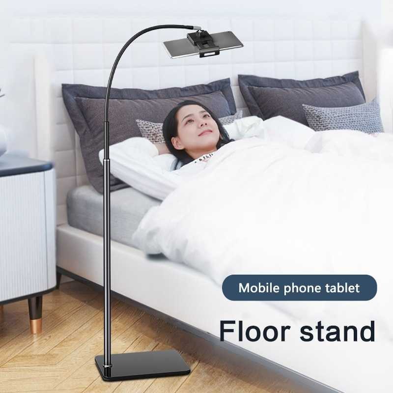 Best Seller ! Karwen Floor Stand Dudukan Smartphone iPad Telescopic Rotating - GH027