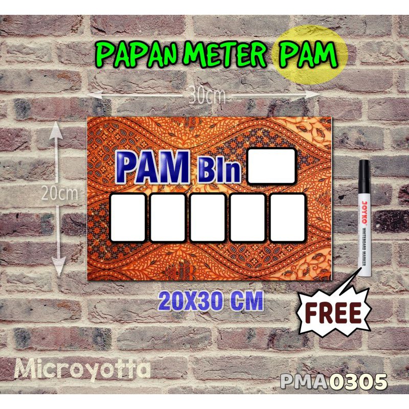 

Microyotta Papan Meter Listrik PLN PAM motif Unik - Batik 05