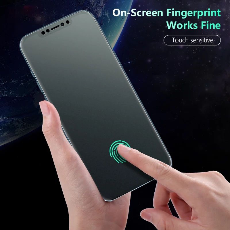 Hydrogel Anti Spy Matte Iphone 11 12 Pro Anti Gores Full Layar Cover Screen Protector Premium