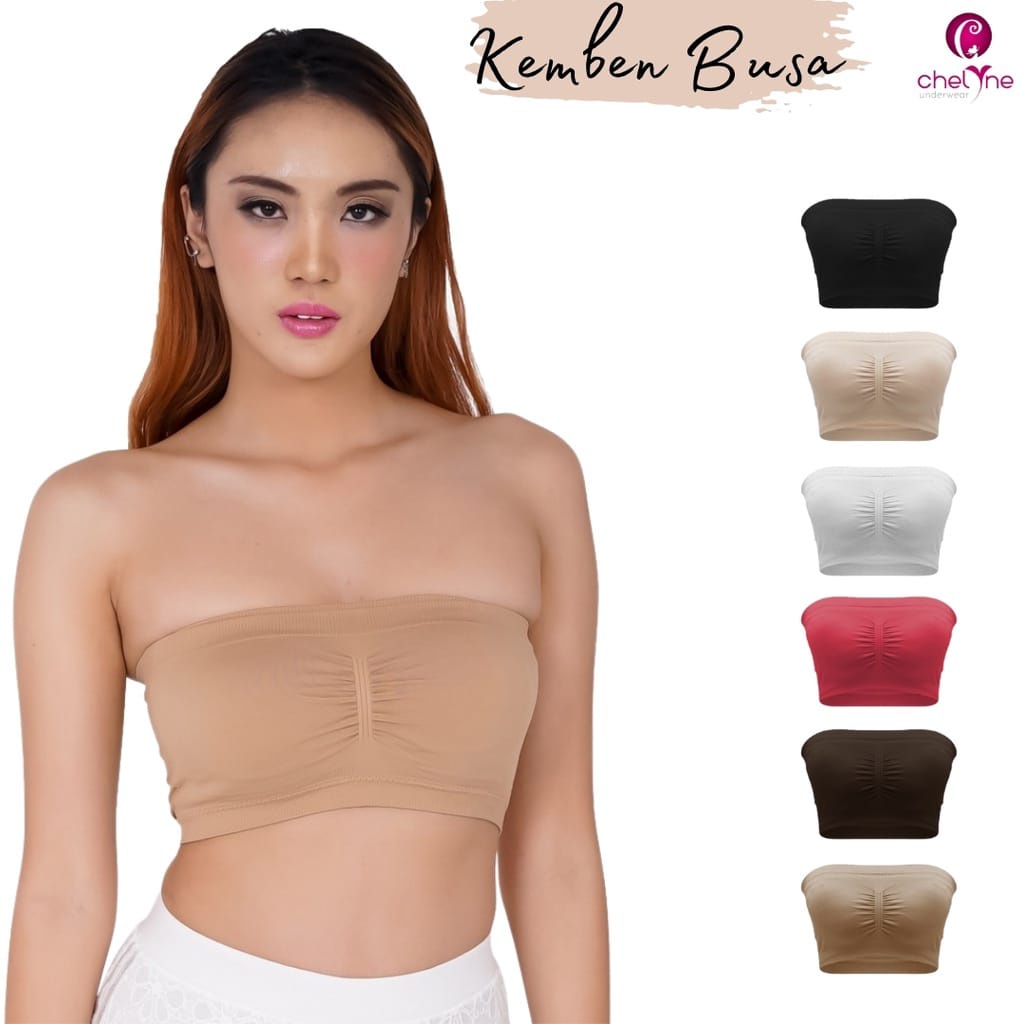 Chelyne Kemben Busa W012 Tanpa Kawat/kemben Busa 960 Dengan Kawat - Bahan Seamless Rajut