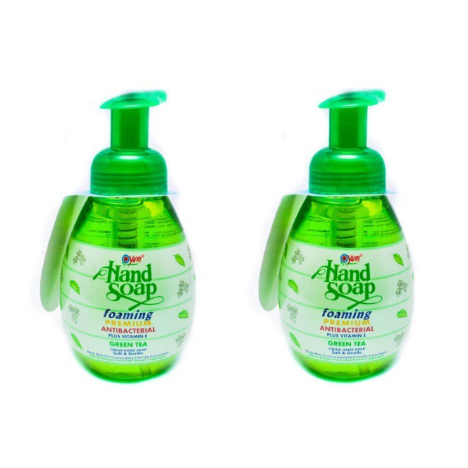 Yuri Foaming Premium Antibacterial Green Tea Hand Soap Pump [410 mL]