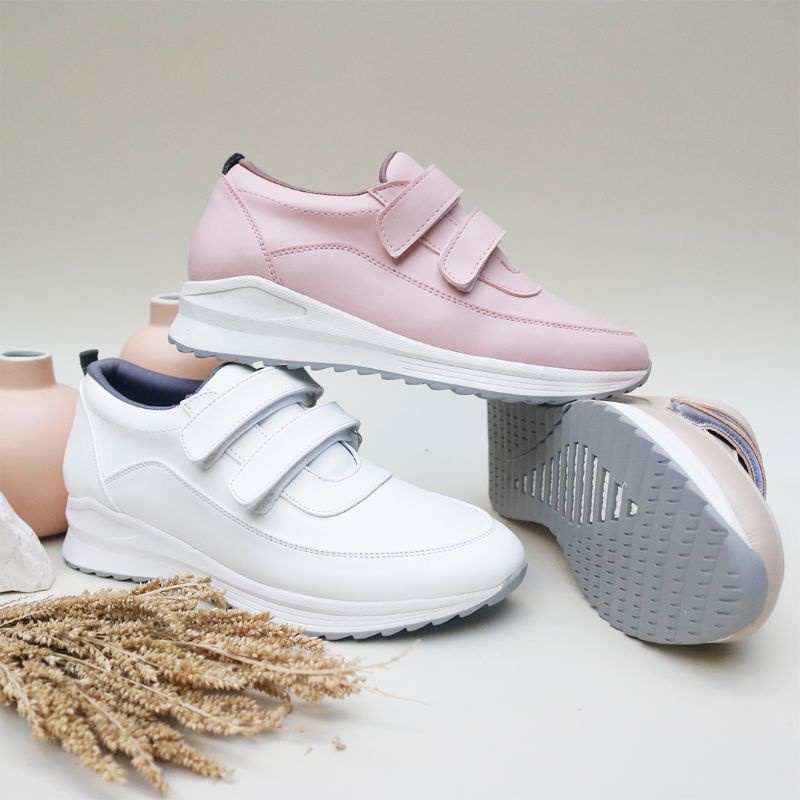 sepatu sneakers wanita - LEON (white/ivory)