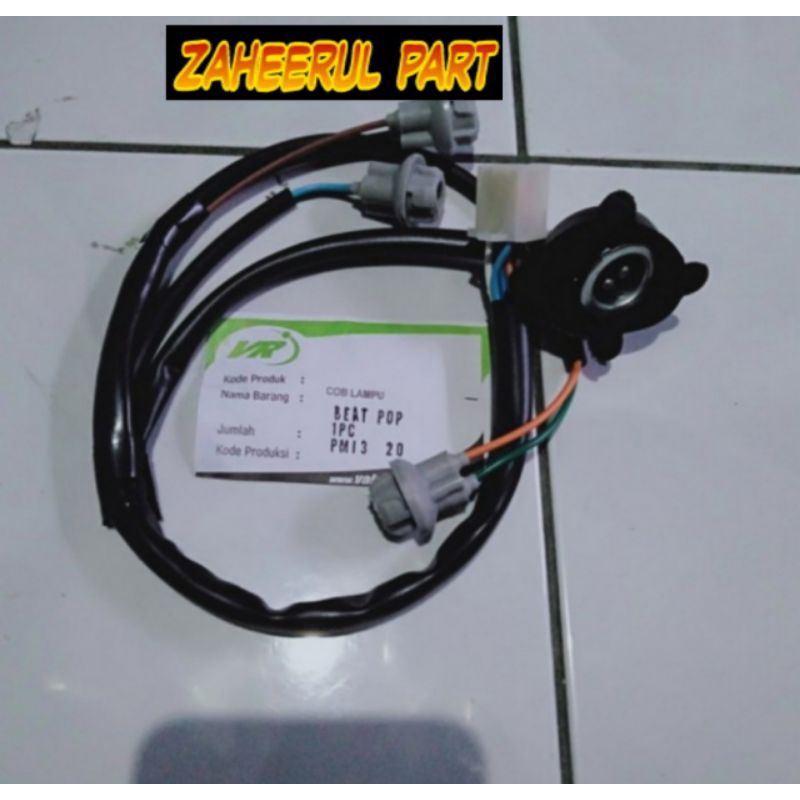 fitting socket kabel lampu depan + lampu sen beat pop