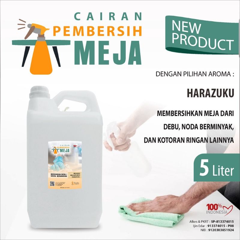 Cairan pembersih meja antiseptic aneka aroma wangi segar kemasan jurigen 5 liter