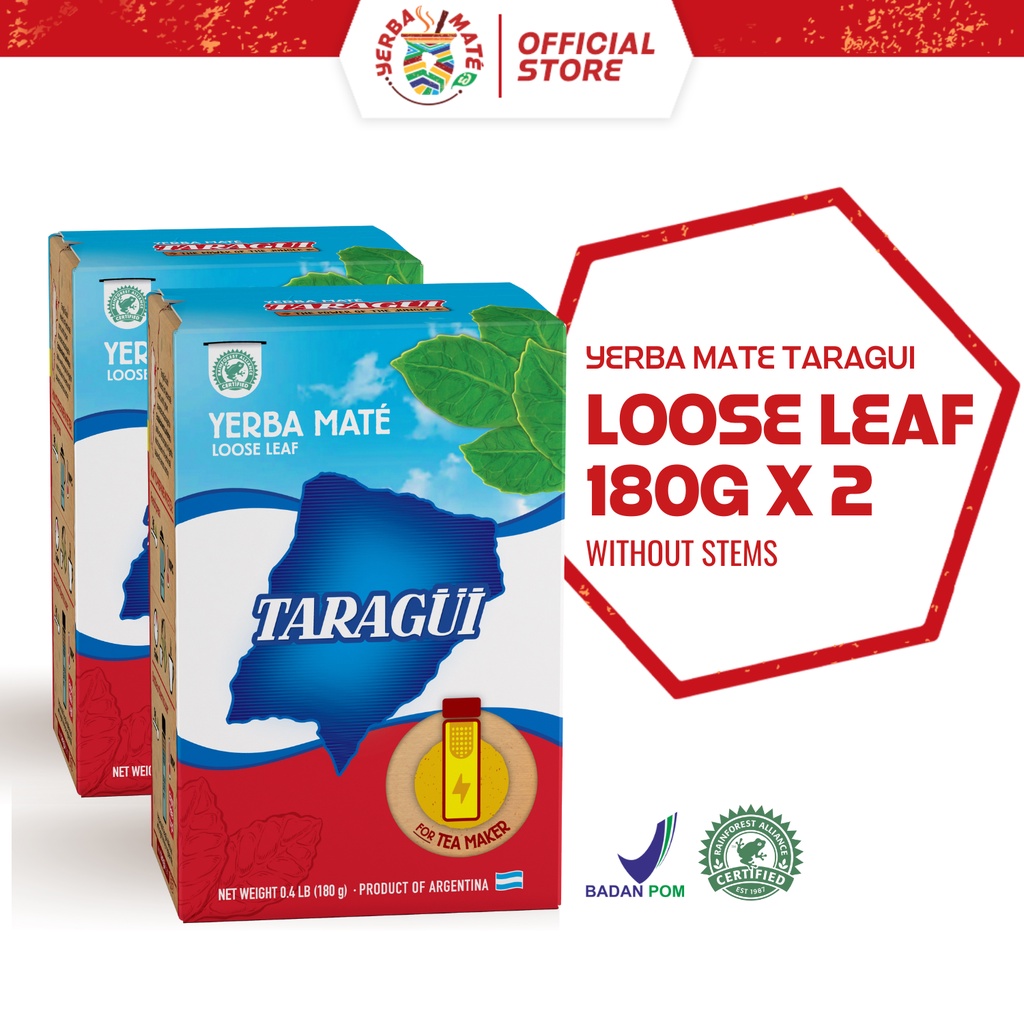 

Taragui Yerba Mate Tea Maker 180g x 2 Pcs | Teh Botanikal Argentina