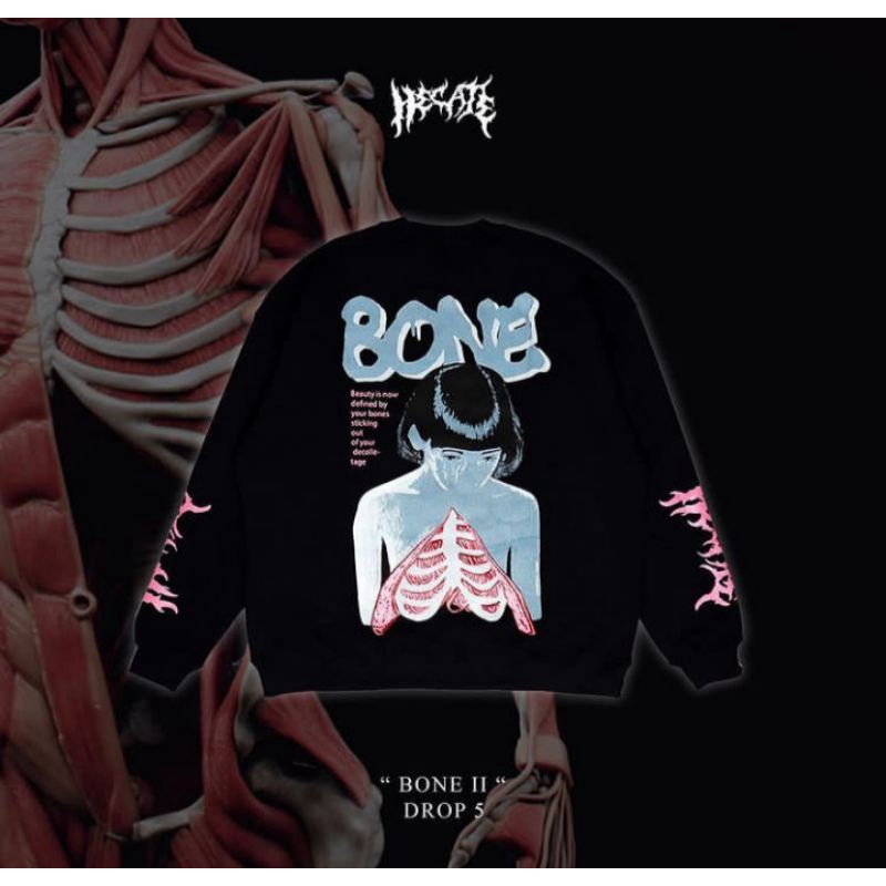 Hecates official crewneck bone