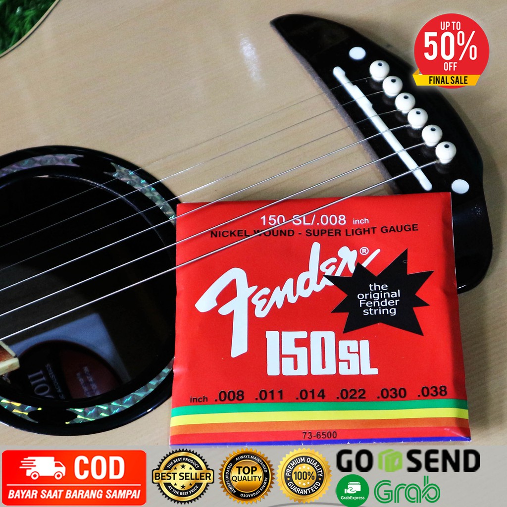 Senar Gitar Fender Lokal Ukuran 08