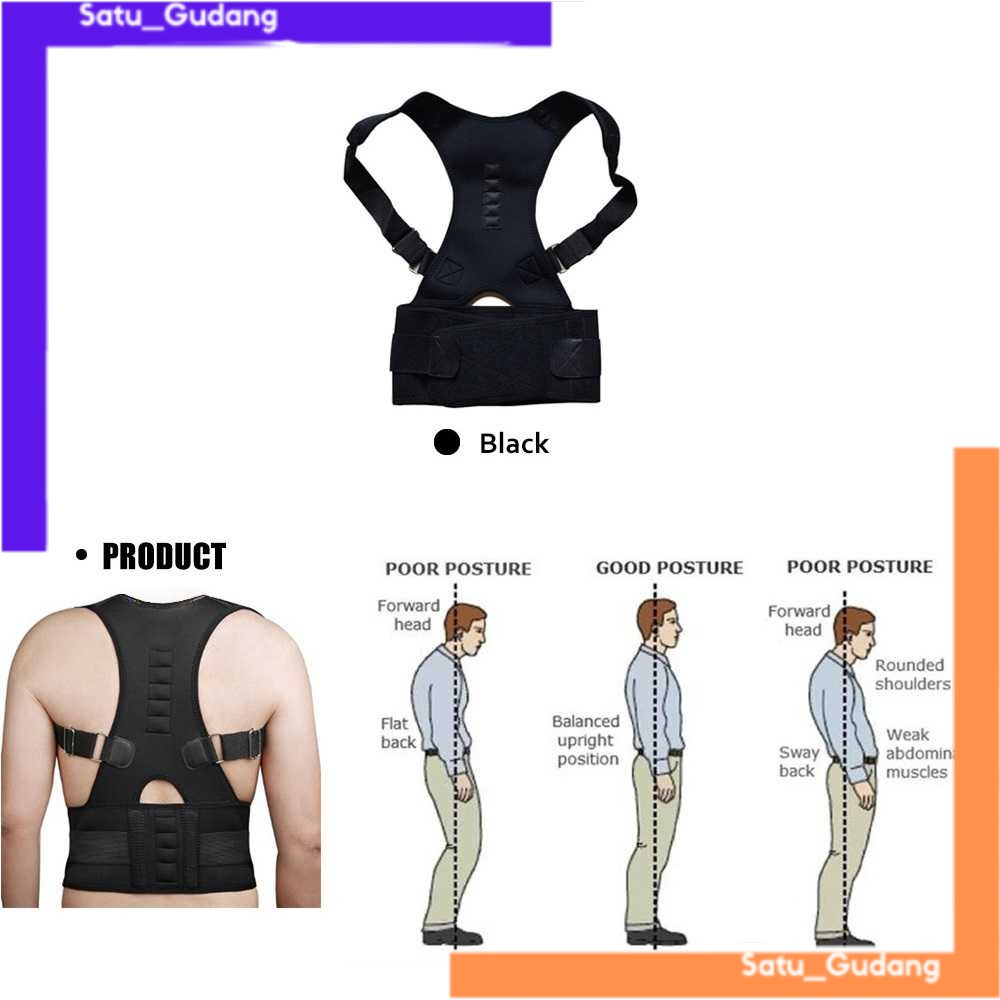 Sabuk Magnetic - Alat Terapi Postur Punggung - Sabuk Terapi Penyangga Punggung -T025