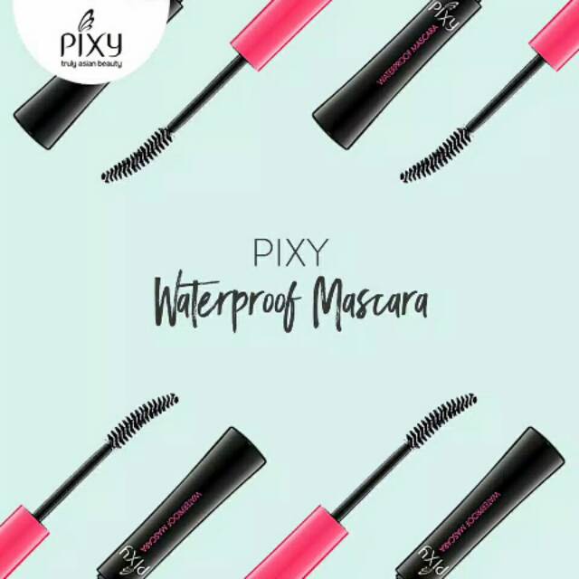 Ningrum Kecantikan Kosmetik Mata Waterproof Mascara Pixy Ori Mascara Black and Blue - 8024