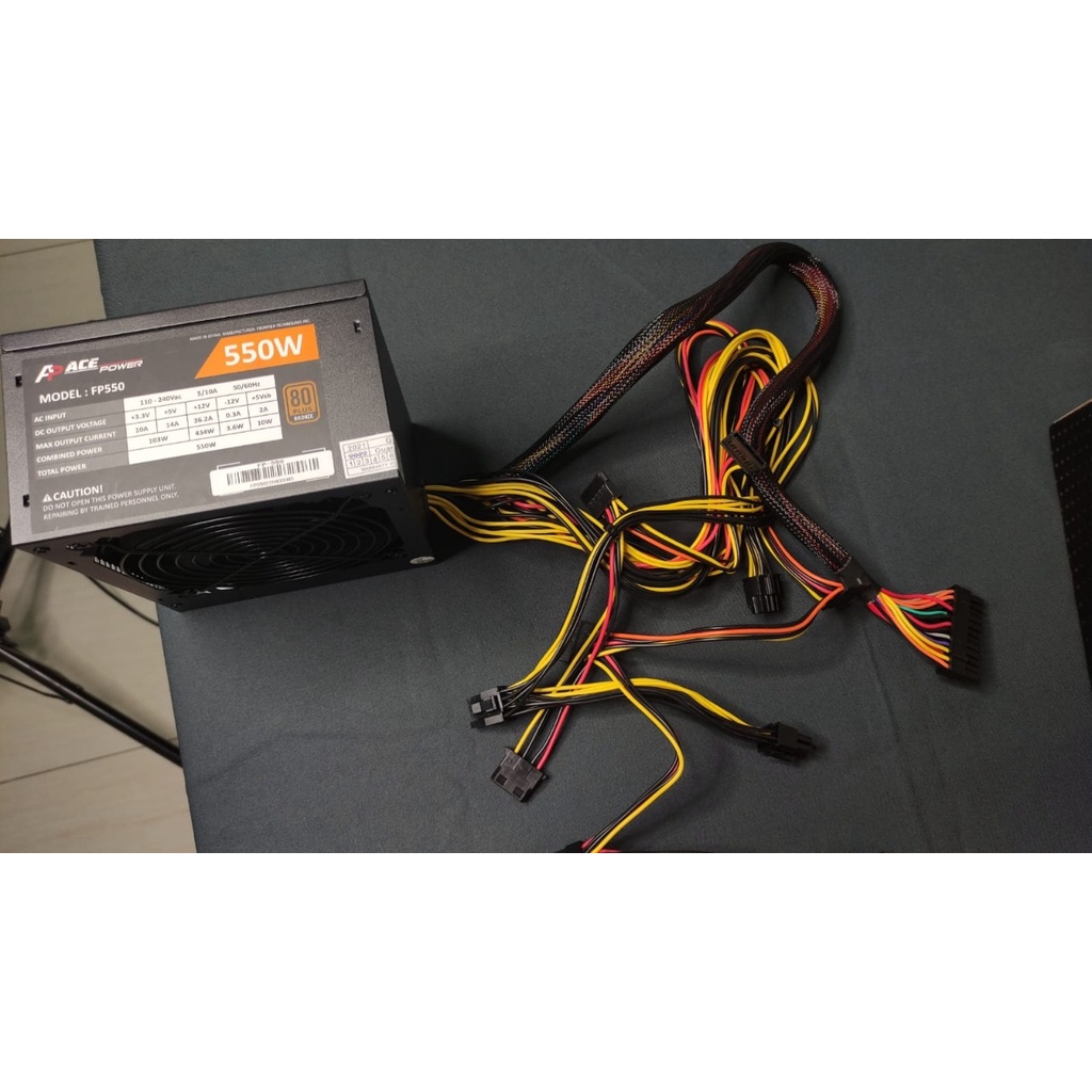 PSU ACE POWER SUPPLY FP 550W 80+ BRONZE RESMI