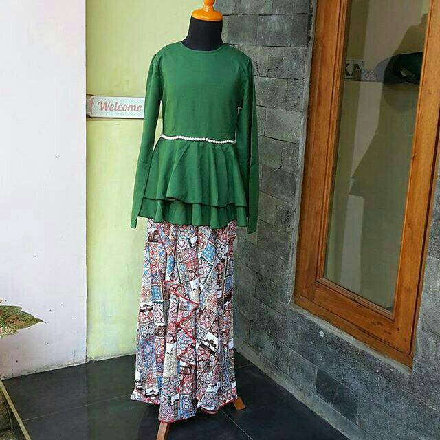 Gamis anak L nice hijau