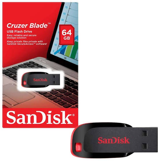 Flashdisk Sandisk Cruzer Blade 64GB USB 2.0 FD FLASH DISK
