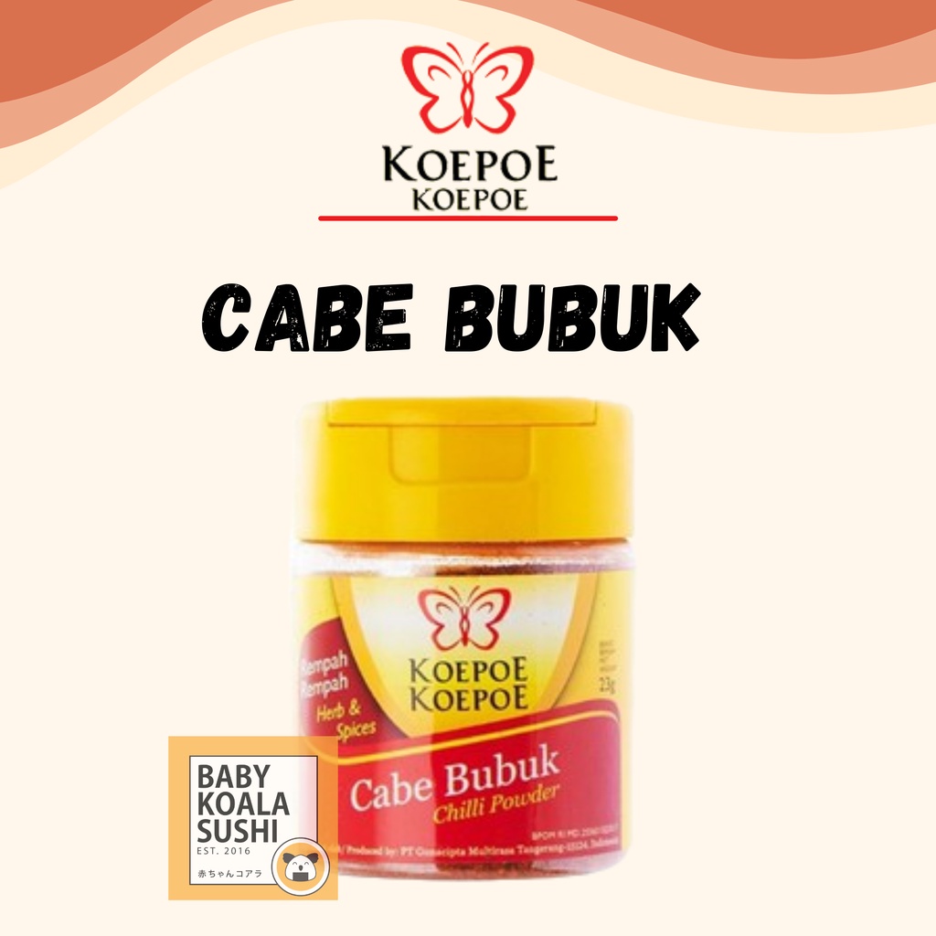 KOEPOE Cabe Bubuk 23 g Halal | Chili Powder