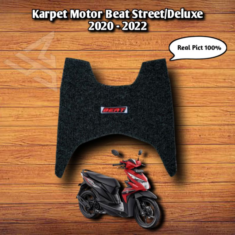 karpet motor beat new street 2020-2022/karpet motor beat deluxe 2020-2022/pijakan kaki motor beat st
