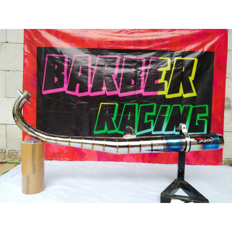 knalpot RX spesial RX king stainlis pucuk biru PRO LINER