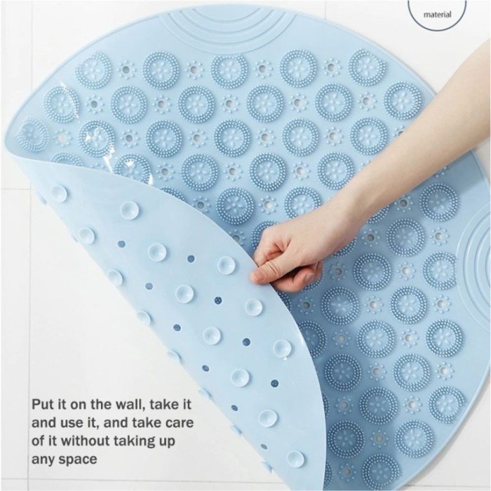 PVC Bathroom Mat Anti Slip Keset Kamar Mandi Suction