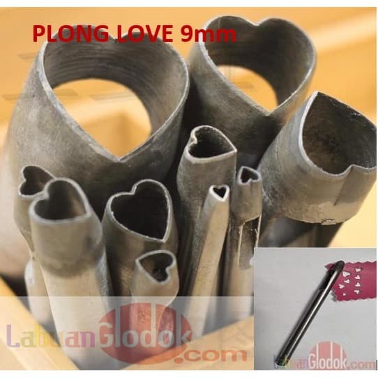 

Plong Love Kulit 9mm - Love Shape Punch leather/plong love 9mm/Pembolong Love 9mm