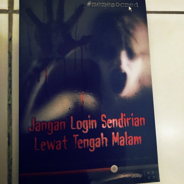 Jangan Login Sendirian Lewat Tengah Malam