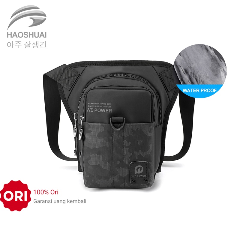 HAOSHUAI 1783 Tas Selempang Pria Waistbag Pria Waterproof WATCHKITE WKOS