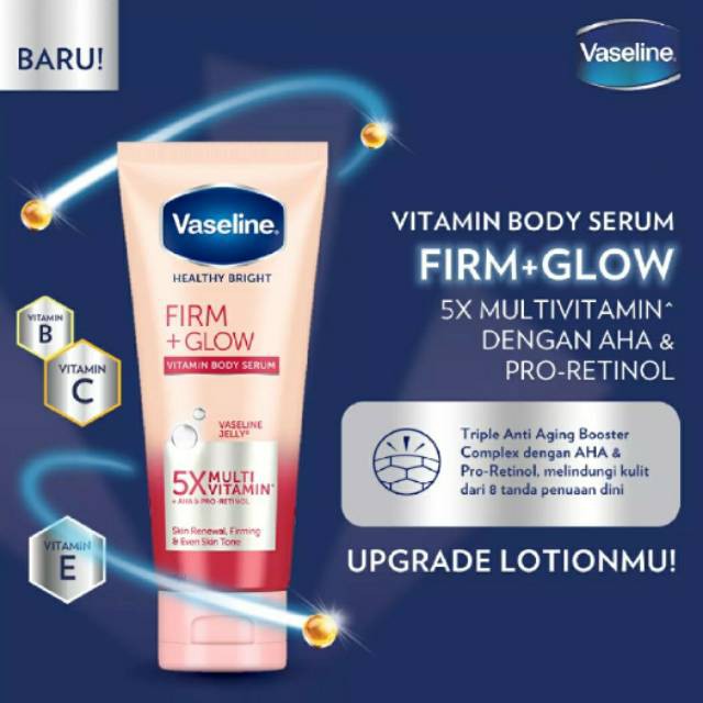 Vaseline Healthy Bright Vitamin Body Serum Firm Glow Hand Body Lotion