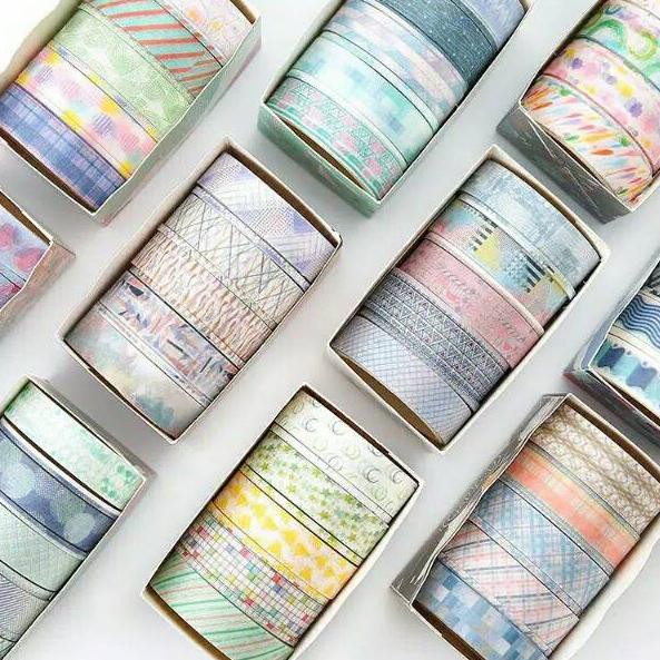 

*BigSale* ⇥ 5pcs Washi Tape Masking Tape ィ Terlaris
