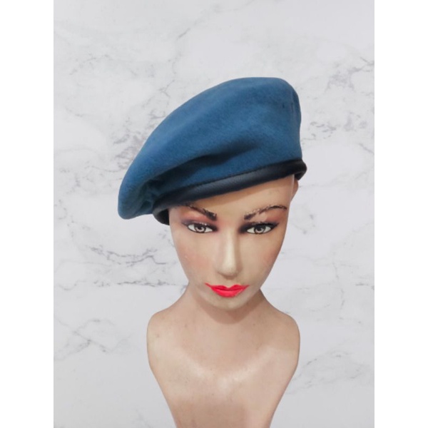 TOPI BARET BIRU POLISI MILITER//TOPI BARET GOOD QUALITY//TOPIBARET//TOPI BARET MURAH PREMIUM